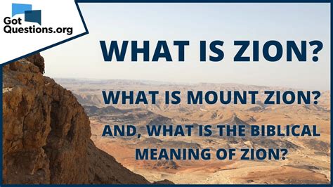 is zion and jerusalem the same|bible zion.